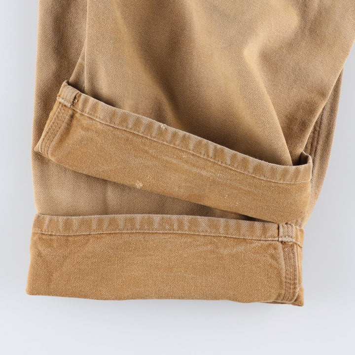 Carhartt Original Dungaree Fit Double Knee Duck Painter Pants, Men's, W34 equivalent cotton brown type Vintage Second Hand