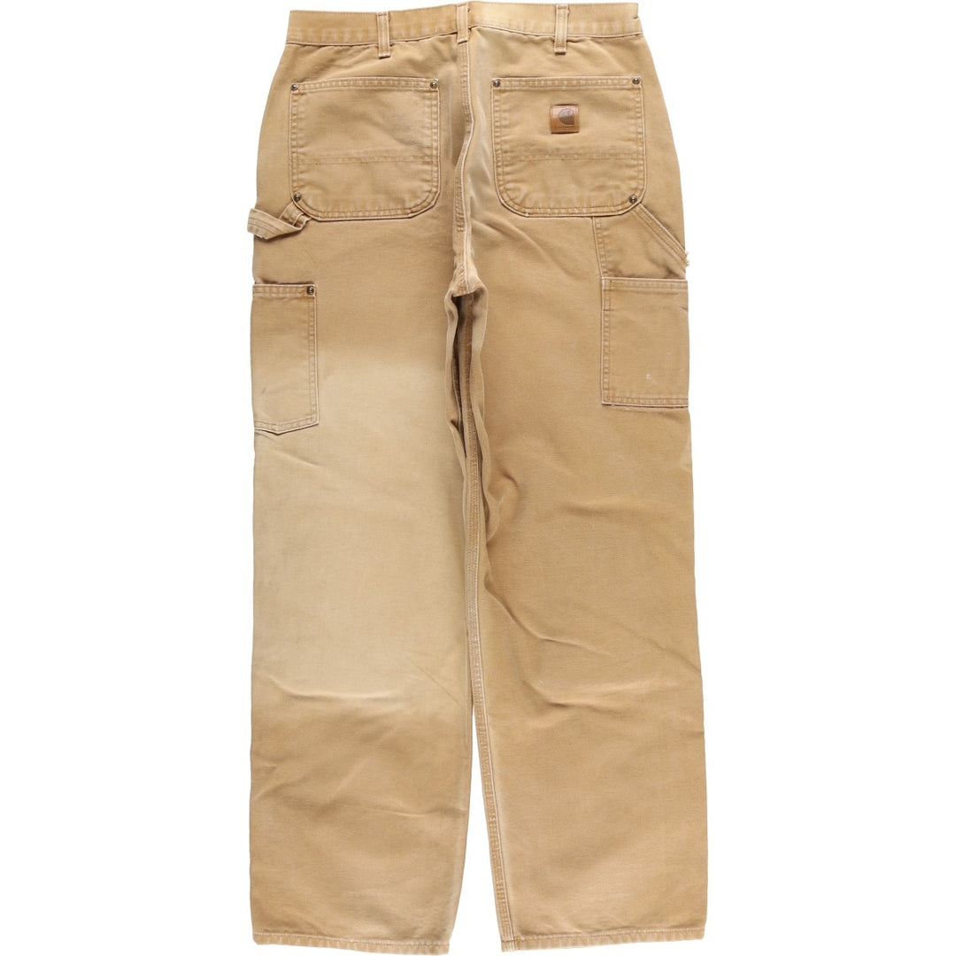 Carhartt Loose Original Fit Double Knee Duck Painter Pants Men's W32 equivalent cotton beige type brown Vintage Second Hand