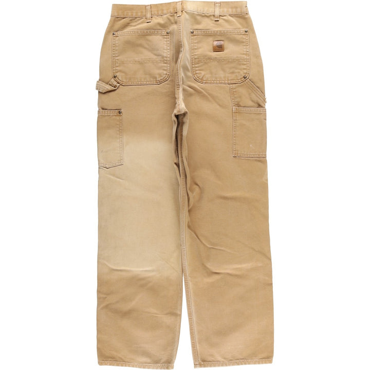 Carhartt Loose Original Fit Double Knee Duck Painter Pants Men's W32 equivalent cotton beige type brown Vintage Second Hand