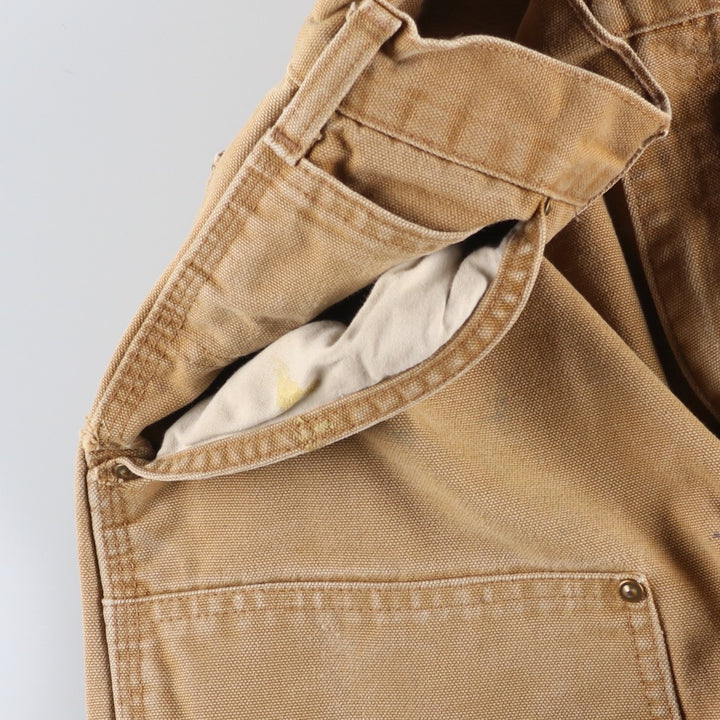 Carhartt Loose Original Fit Double Knee Duck Painter Pants Men's W32 equivalent cotton beige type brown Vintage Second Hand