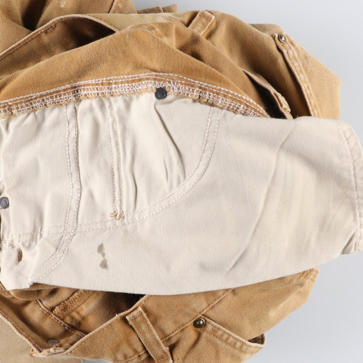 Carhartt Loose Original Fit Double Knee Duck Painter Pants Men's W32 equivalent cotton beige type brown Vintage Second Hand