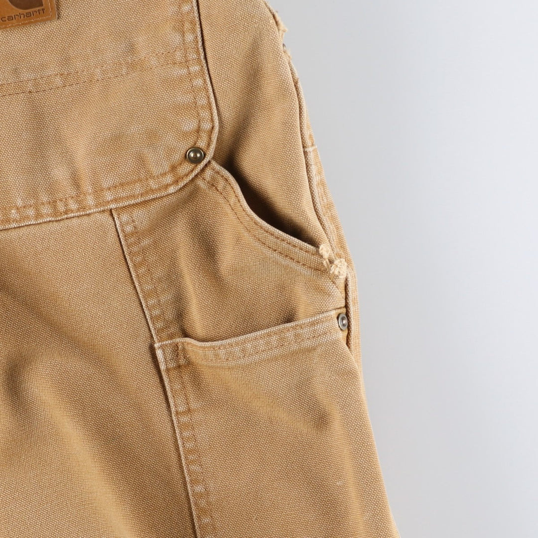 Carhartt Loose Original Fit Double Knee Duck Painter Pants Men's W32 equivalent cotton beige type brown Vintage Second Hand