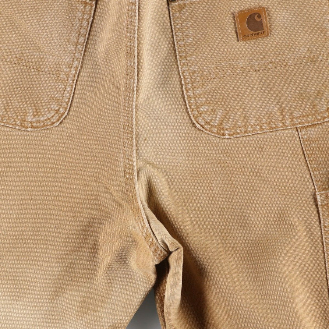 Carhartt Loose Original Fit Double Knee Duck Painter Pants Men's W32 equivalent cotton beige type brown Vintage Second Hand