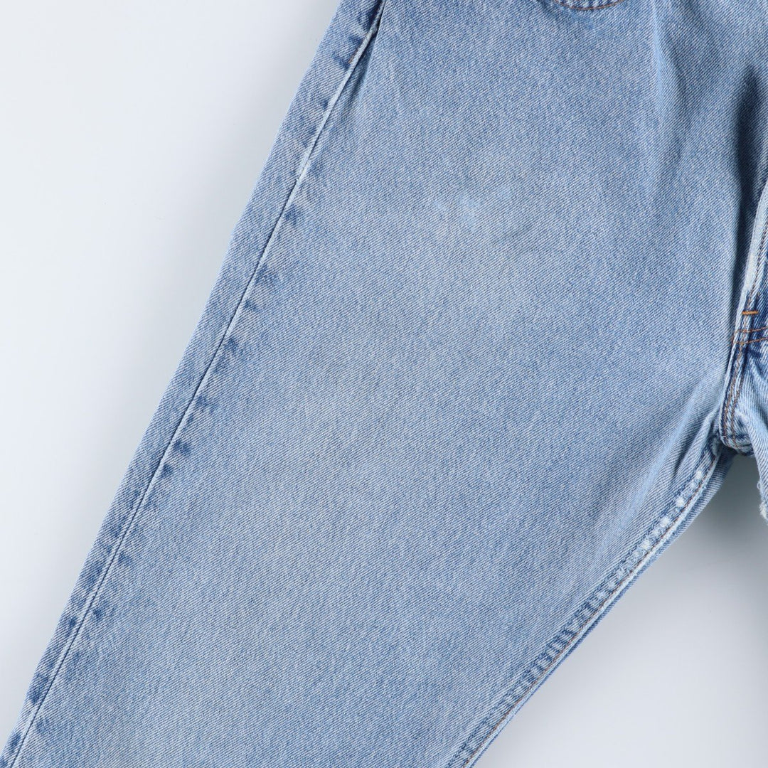 90'S Levi's 6501-0193 Straight Denim Pants, Made in USA, Women's Size XL (W32), Vintage cotton blue type Vintage Second Hand