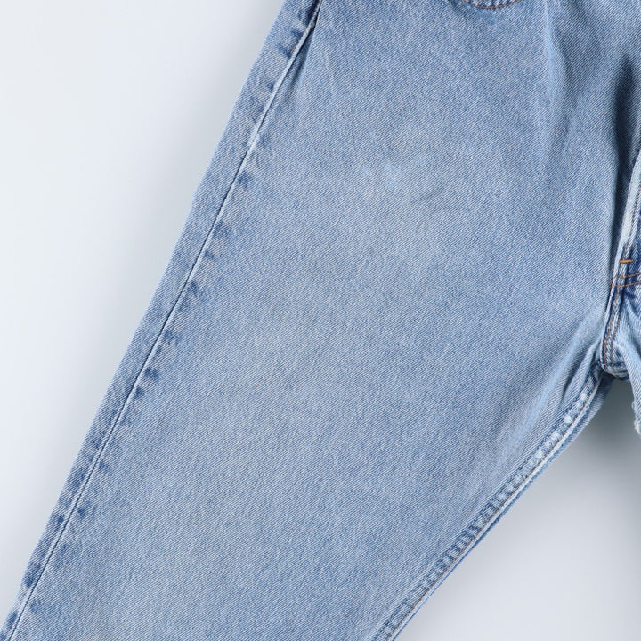 90'S Levi's 6501-0193 Straight Denim Pants, Made in USA, Women's Size XL (W32), Vintage cotton blue type Vintage Second Hand