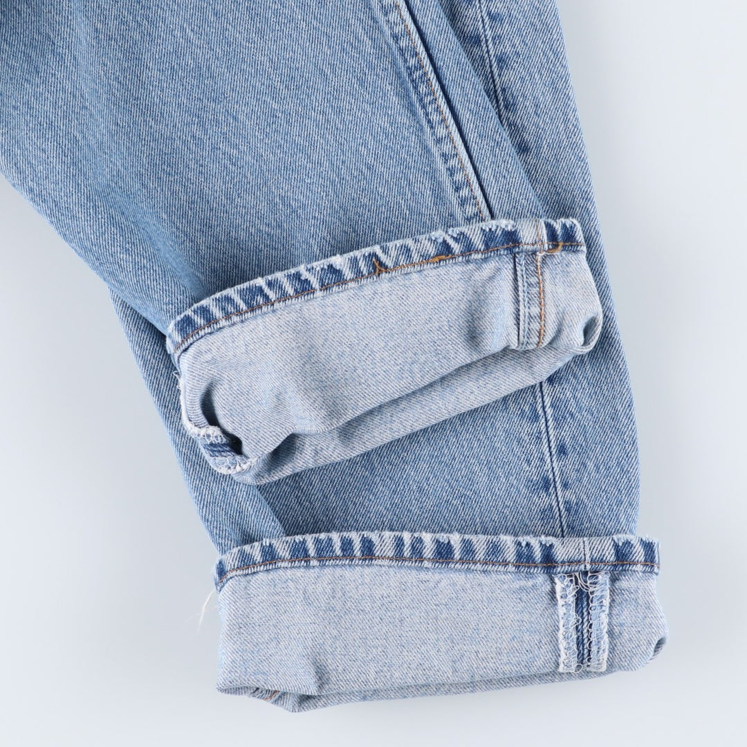 90'S Levi's 6501-0193 Straight Denim Pants, Made in USA, Women's Size XL (W32), Vintage cotton blue type Vintage Second Hand