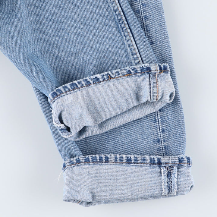 90'S Levi's 6501-0193 Straight Denim Pants, Made in USA, Women's Size XL (W32), Vintage cotton blue type Vintage Second Hand