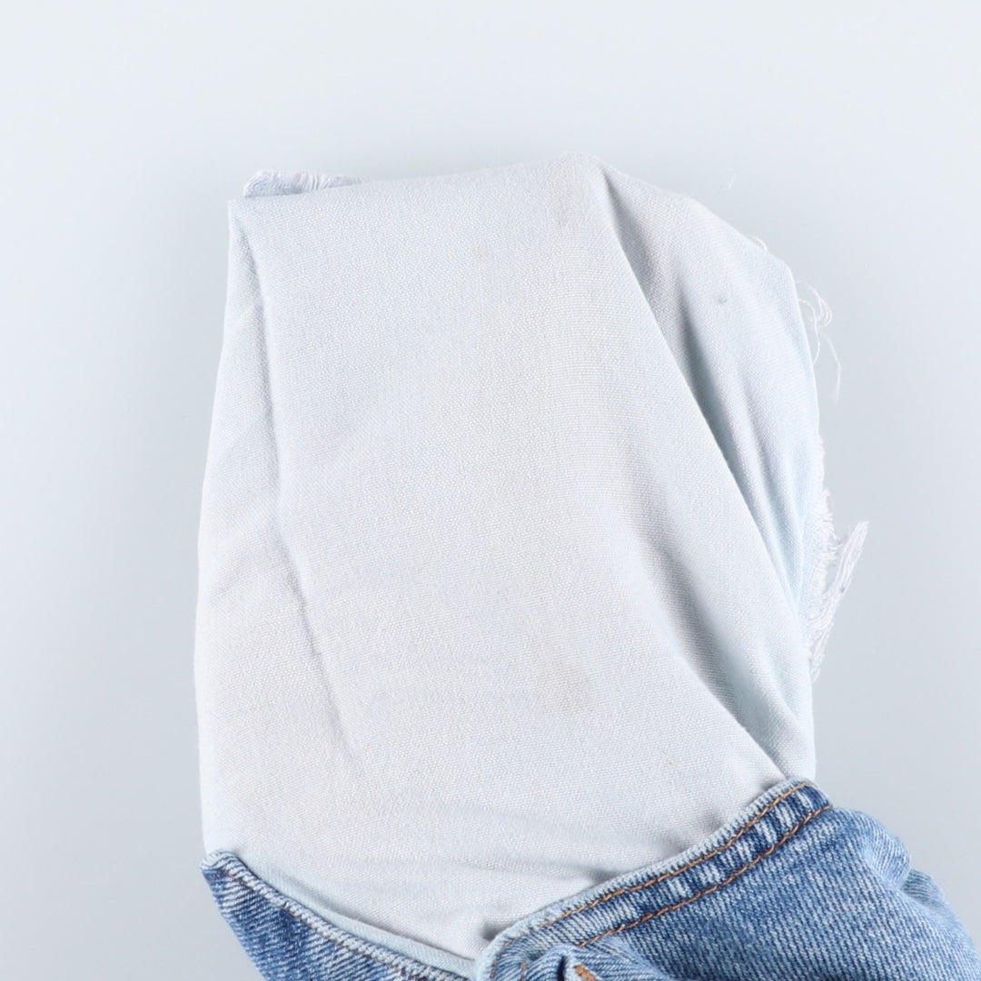 90'S Levi's 6501-0193 Straight Denim Pants, Made in USA, Women's Size XL (W32), Vintage cotton blue type Vintage Second Hand