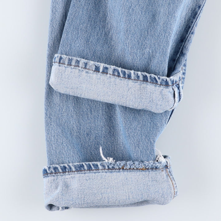 90'S Levi's 6501-0193 Straight Denim Pants, Made in USA, Women's Size XL (W32), Vintage cotton blue type Vintage Second Hand