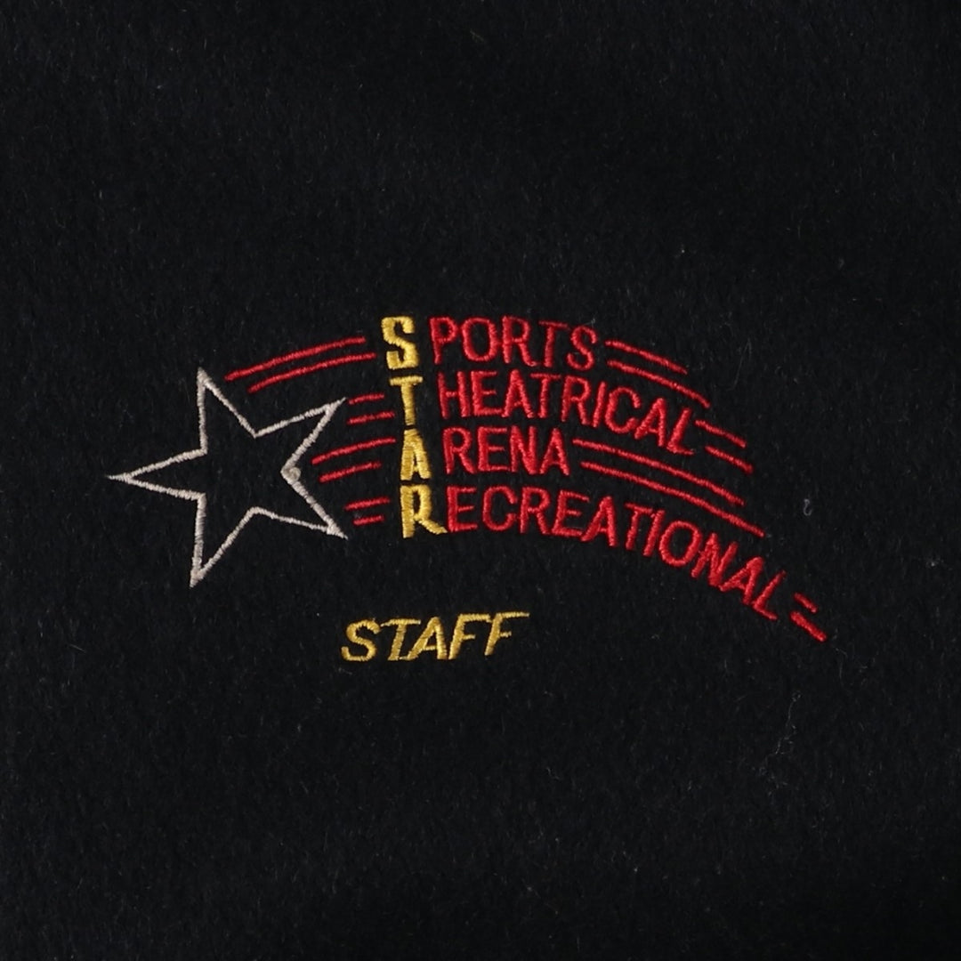 Vintage 1980'S Batwin Varsity Jacket with Padded Leather Sleeves and Wool Buttons, Made in USA, Men's XL unclear black type Vintage Second Hand