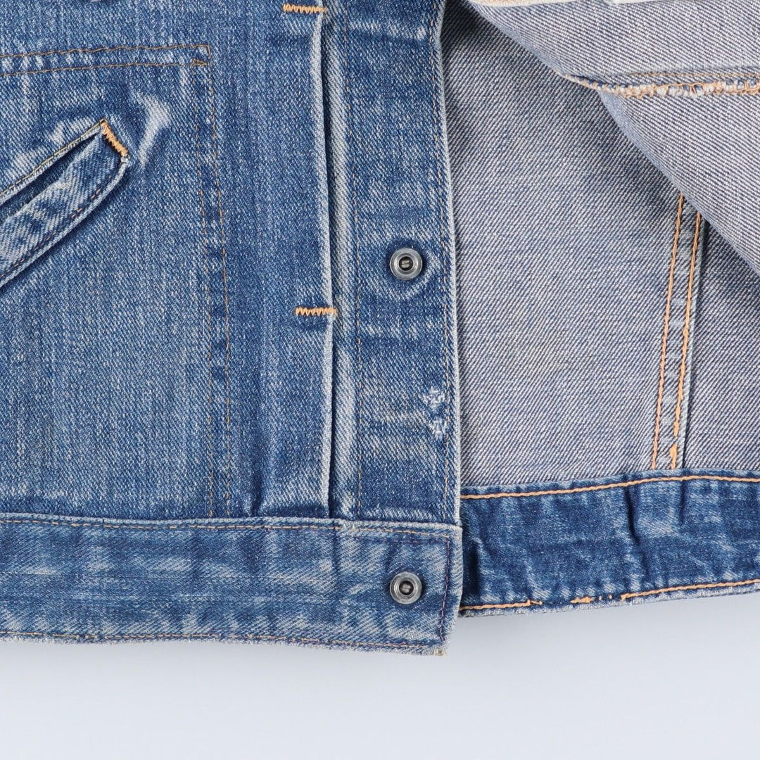 Vintage 1970'S denim jacket, size S, women's, short length unclear blue type Vintage Second Hand