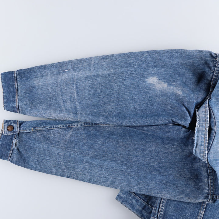 Vintage 1970'S denim jacket, size S, women's, short length unclear blue type Vintage Second Hand