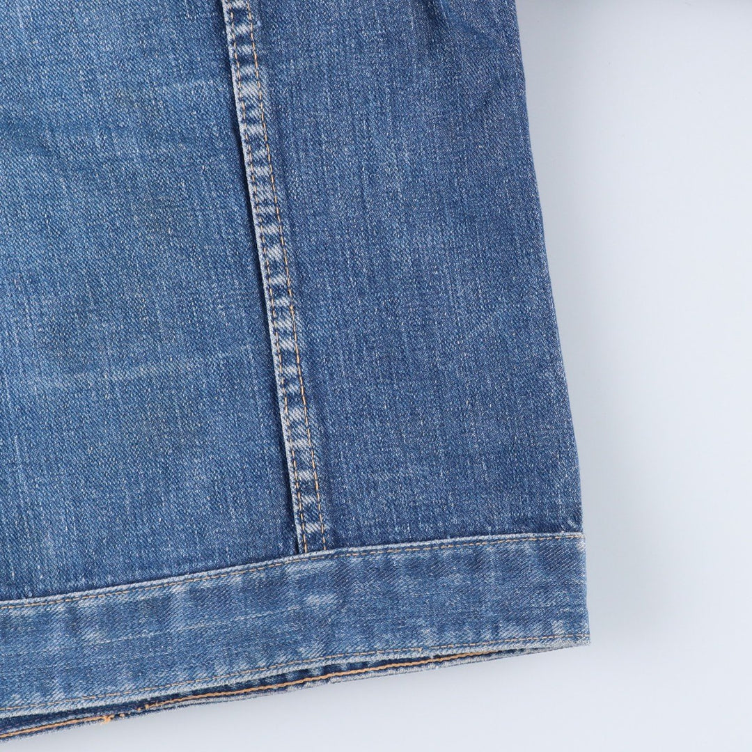 Vintage 1970'S denim jacket, size S, women's, short length unclear blue type Vintage Second Hand