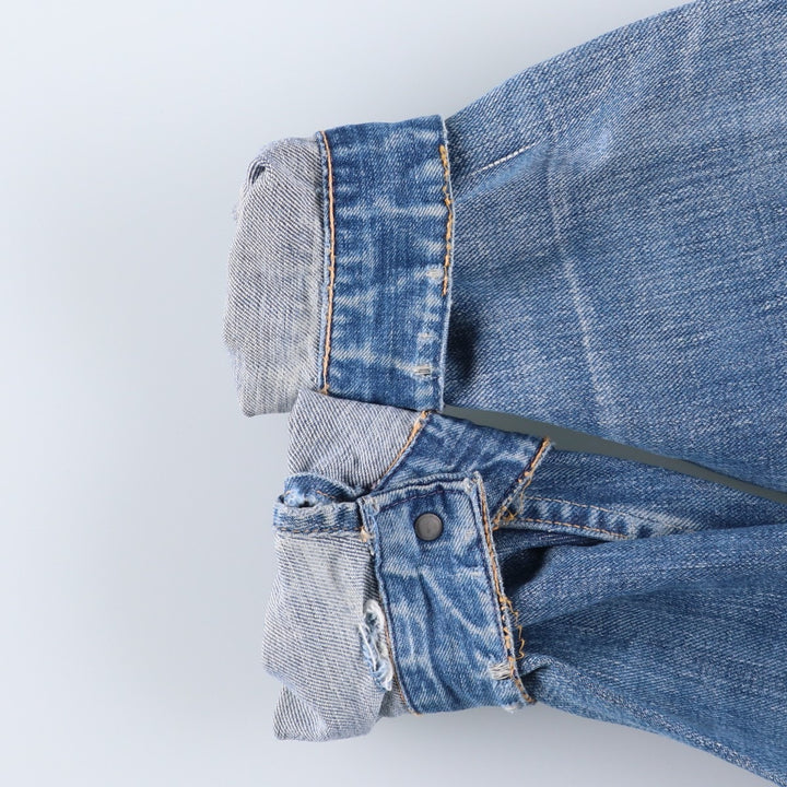 Vintage 1970'S denim jacket, size S, women's, short length unclear blue type Vintage Second Hand