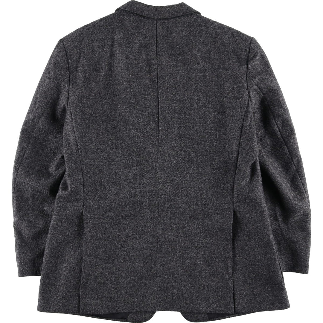 Vintage Burberry wool tailored jacket, size M, men's wool Charcoal Vintage Second Hand