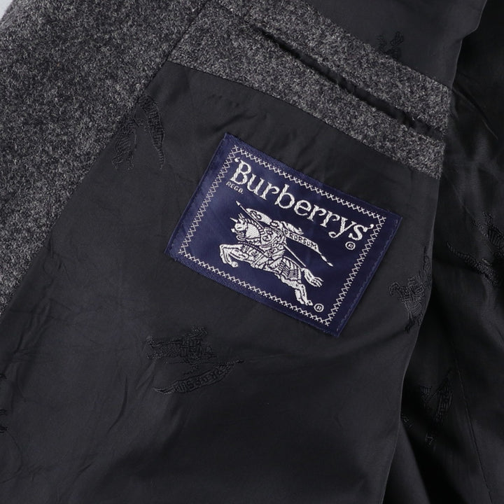 Vintage Burberry wool tailored jacket, size M, men's wool Charcoal Vintage Second Hand