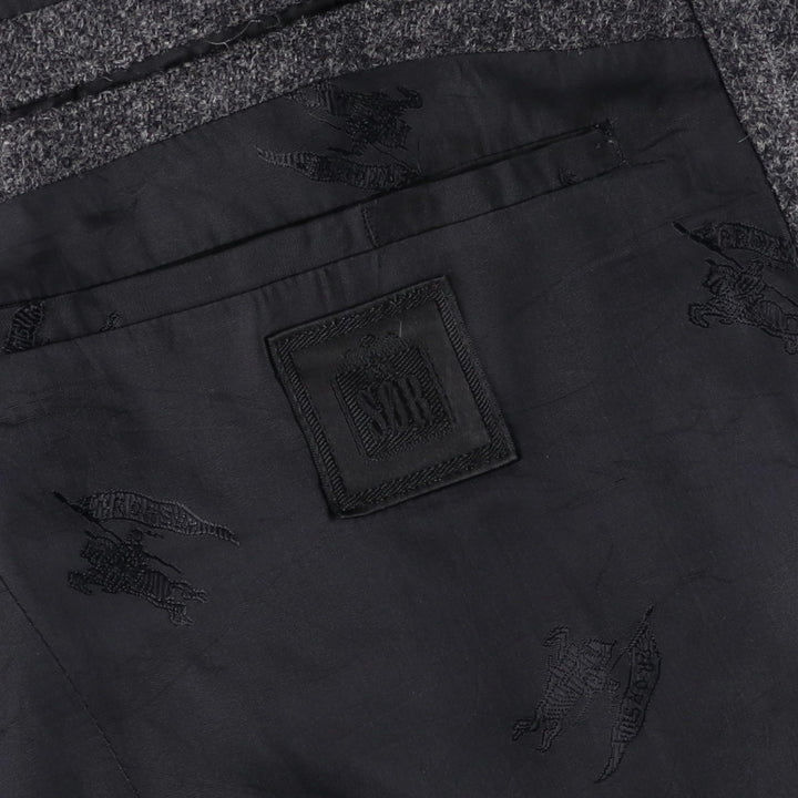 Vintage Burberry wool tailored jacket, size M, men's wool Charcoal Vintage Second Hand