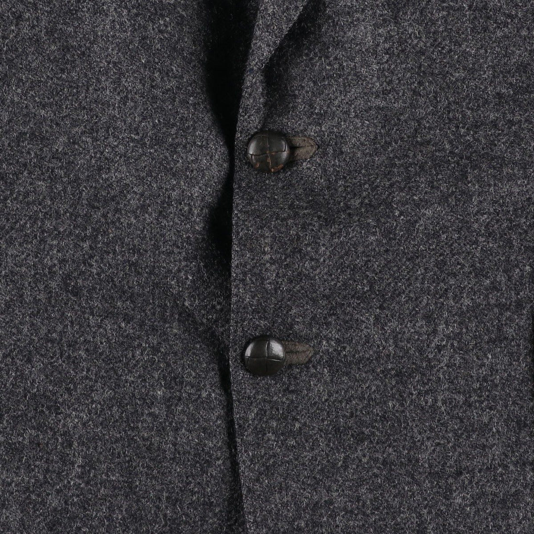 Vintage Burberry wool tailored jacket, size M, men's wool Charcoal Vintage Second Hand