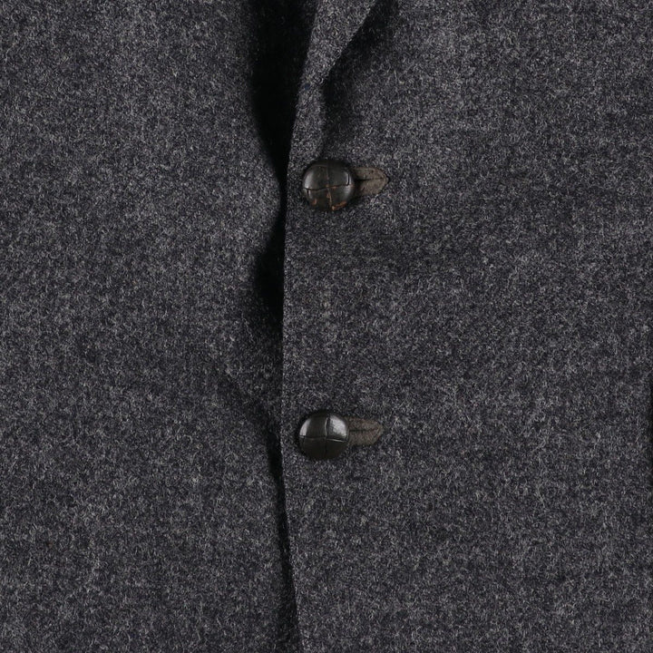 Vintage Burberry wool tailored jacket, size M, men's wool Charcoal Vintage Second Hand