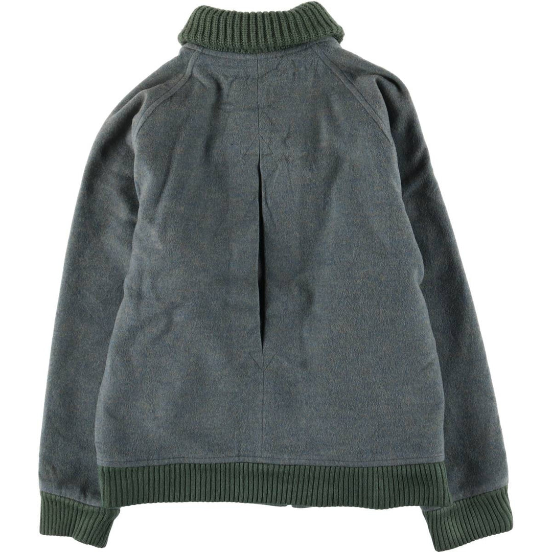 Burberry's wool blouson, men's size M unclear Khaki type sage green Vintage Second Hand