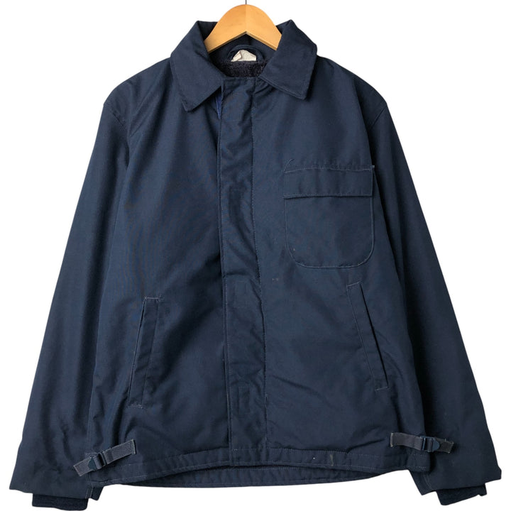1990'S US Navy Aramid Deck Jacket, Made in USA, Size Medium (38-40), Men's M Aramid navy blue type Vintage Second Hand