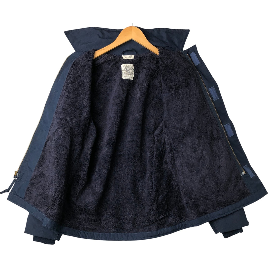 1990'S US Navy Aramid Deck Jacket, Made in USA, Size Medium (38-40), Men's M Aramid navy blue type Vintage Second Hand