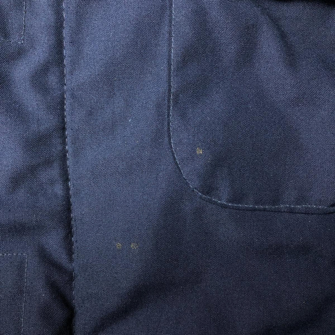 1990'S US Navy Aramid Deck Jacket, Made in USA, Size Medium (38-40), Men's M Aramid navy blue type Vintage Second Hand