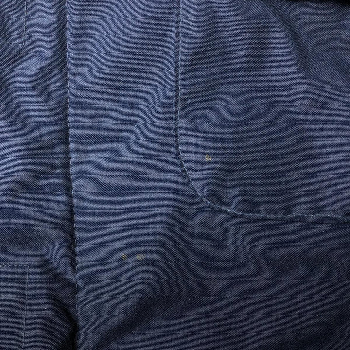 1990'S US Navy Aramid Deck Jacket, Made in USA, Size Medium (38-40), Men's M Aramid navy blue type Vintage Second Hand