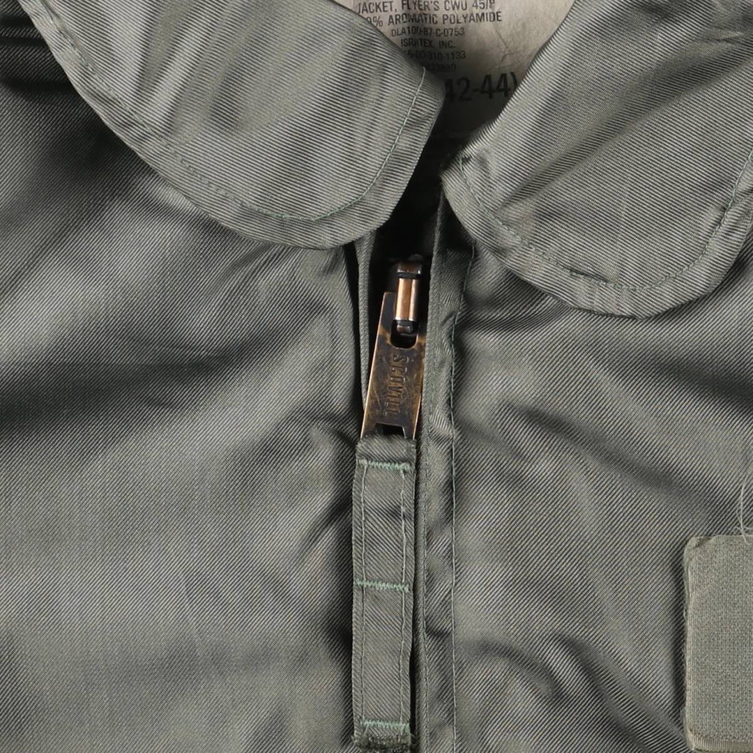 80's US military actual product CWU-45 Aromatic polyamide Khaki type Vintage Second Hand