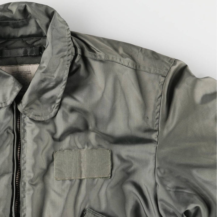 80's US military actual product CWU-45 Aromatic polyamide Khaki type Vintage Second Hand