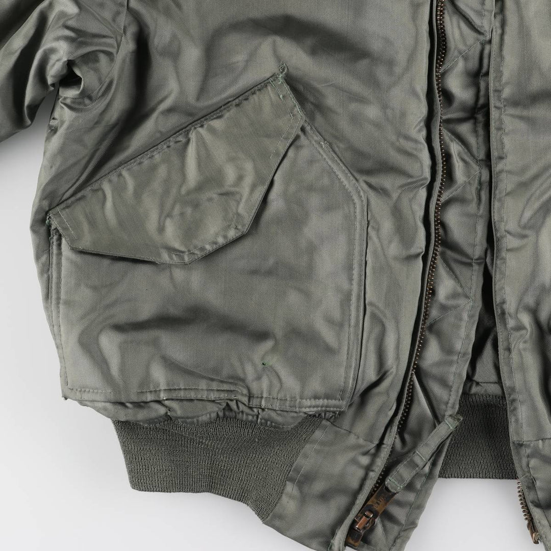 80's US military actual product CWU-45 Aromatic polyamide Khaki type Vintage Second Hand