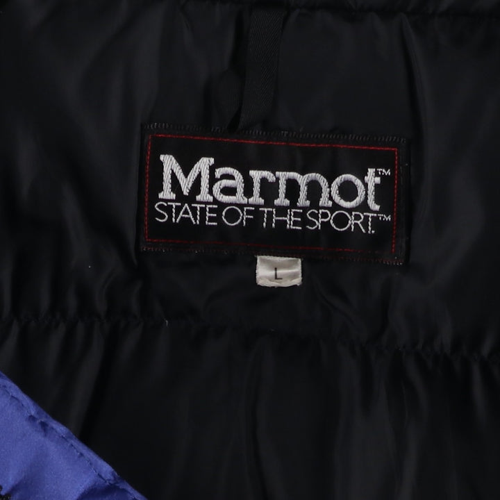 Marmot GORE-TEX Goose Down Jacket, Made in USA, Men's Size L Nylon blue type Vintage Second Hand
