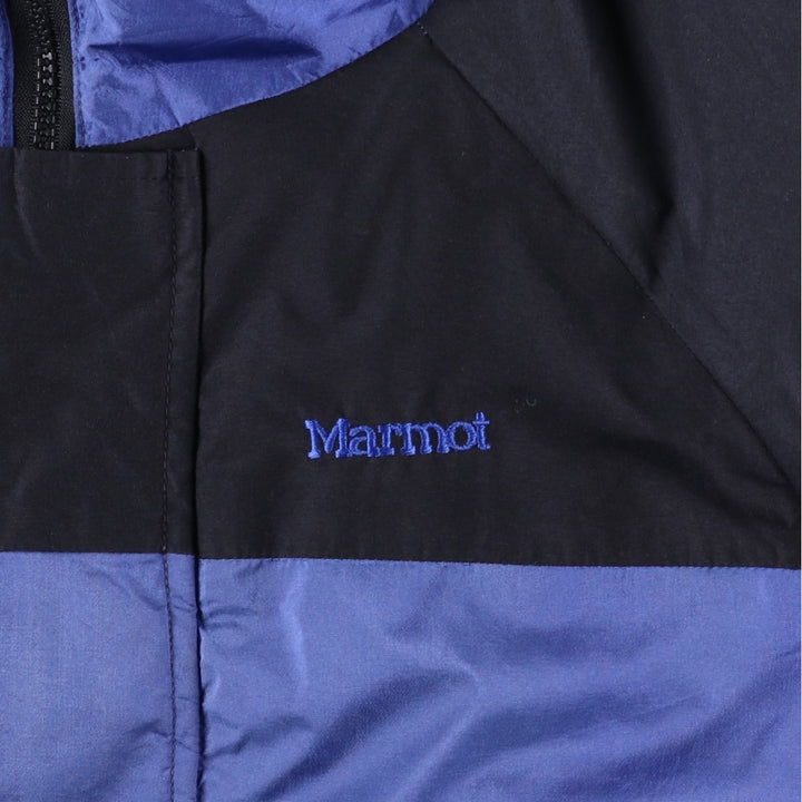 Marmot GORE-TEX Goose Down Jacket, Made in USA, Men's Size L Nylon blue type Vintage Second Hand