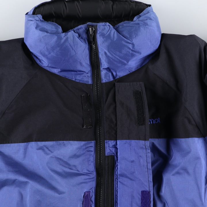 Marmot GORE-TEX Goose Down Jacket, Made in USA, Men's Size L Nylon blue type Vintage Second Hand