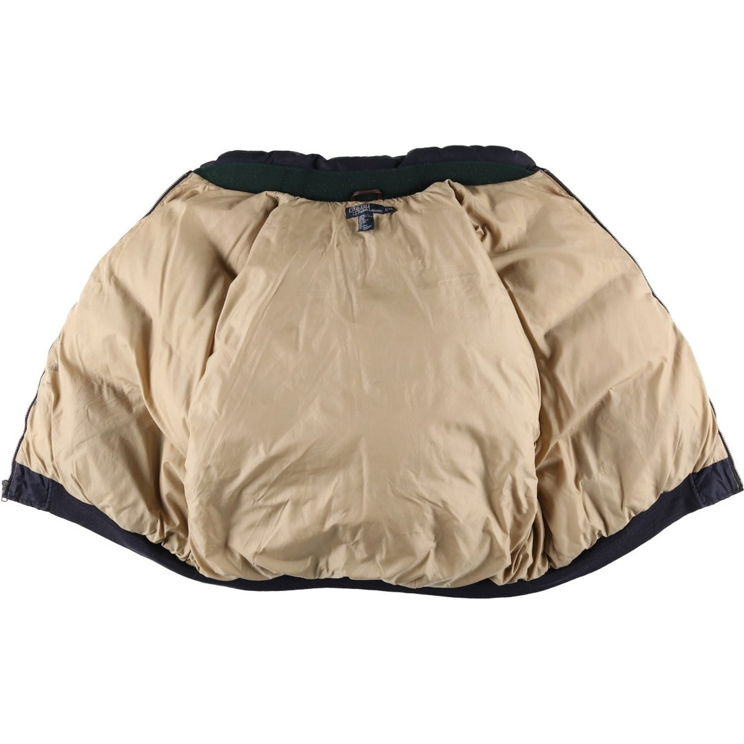 Ralph Lauren POLO by Ralph Lauren down jacket, men's size XL polyester navy blue type Vintage Second Hand