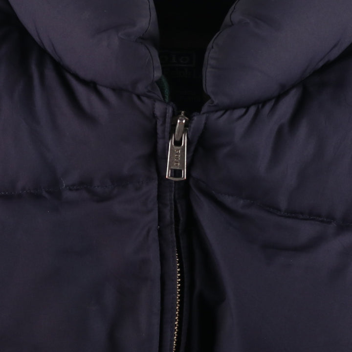Ralph Lauren POLO by Ralph Lauren down jacket, men's size XL polyester navy blue type Vintage Second Hand