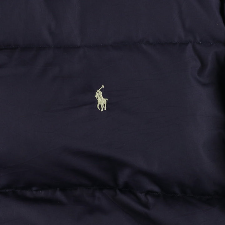 Ralph Lauren POLO by Ralph Lauren down jacket, men's size XL polyester navy blue type Vintage Second Hand
