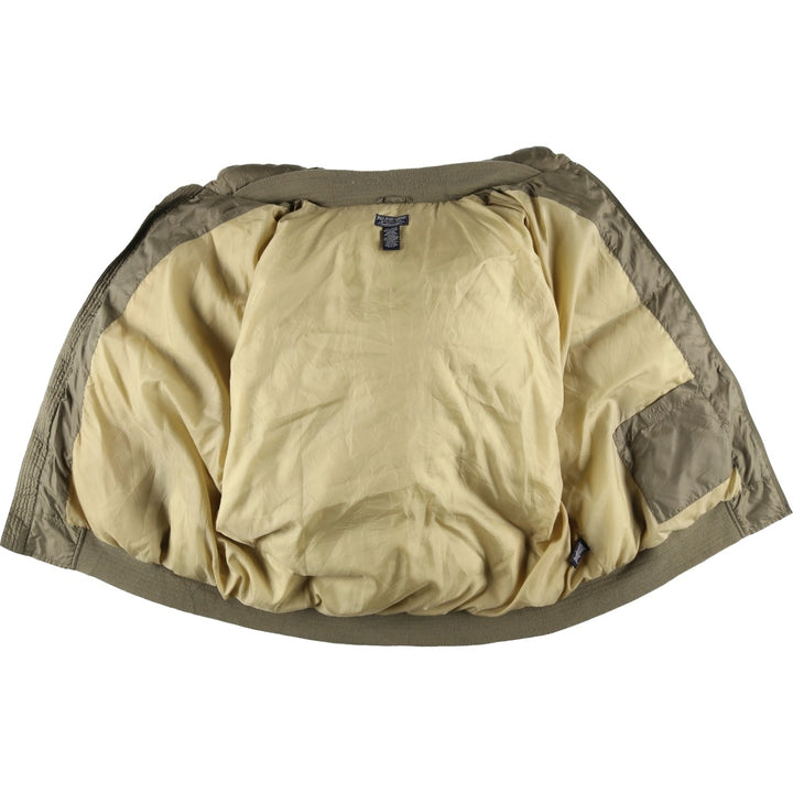 Ralph Lauren Polo Jeans Company Down Jacket, Men's, XXL polyester Khaki type brown Vintage Second Hand