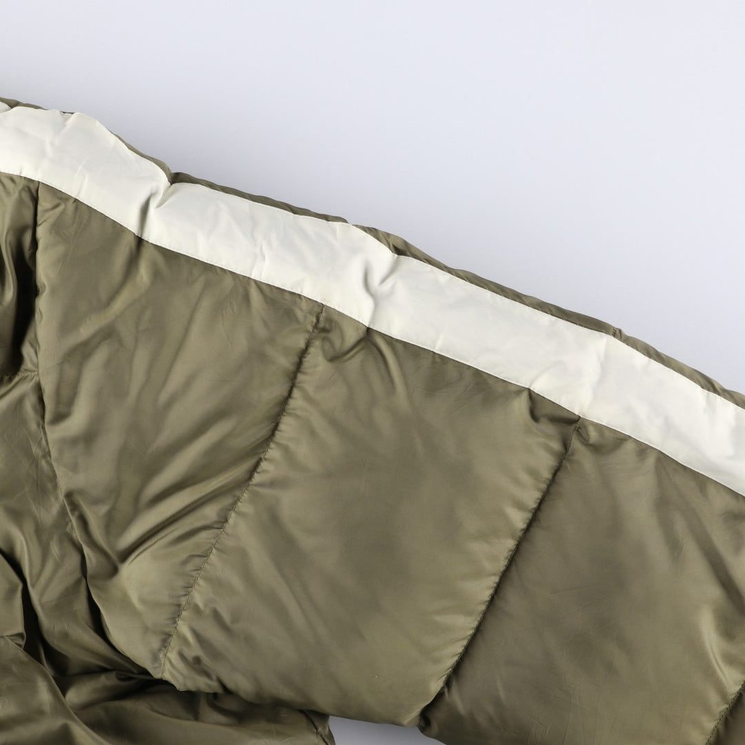 Ralph Lauren Polo Jeans Company Down Jacket, Men's, XXL polyester Khaki type brown Vintage Second Hand