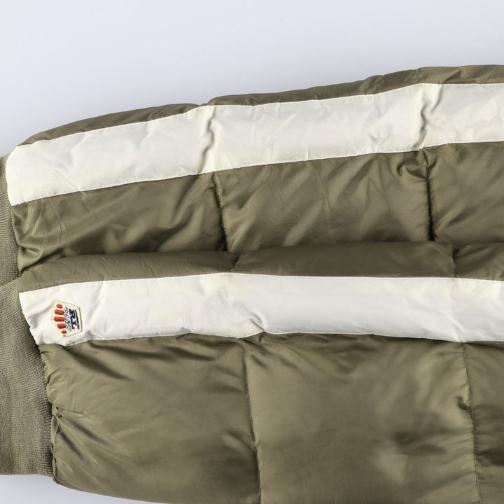 Ralph Lauren Polo Jeans Company Down Jacket, Men's, XXL polyester Khaki type brown Vintage Second Hand