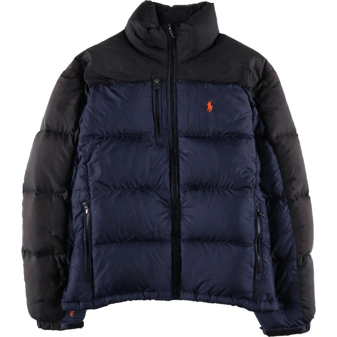 Ralph Lauren POLO by Ralph Lauren 250 Fill Power Ripstop Down Jacket, Men's Size Medium polyester navy blue type Vintage Second Hand
