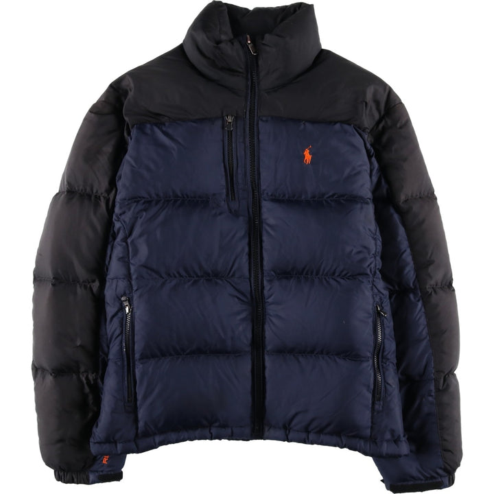 Ralph Lauren POLO by Ralph Lauren 250 Fill Power Ripstop Down Jacket, Men's Size Medium polyester navy blue type Vintage Second Hand