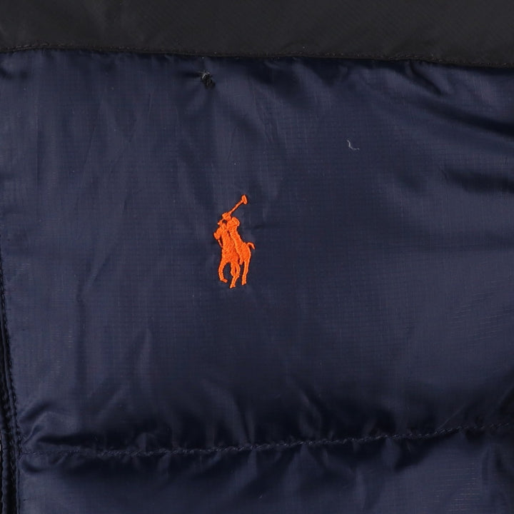 Ralph Lauren POLO by Ralph Lauren 250 Fill Power Ripstop Down Jacket, Men's Size Medium polyester navy blue type Vintage Second Hand