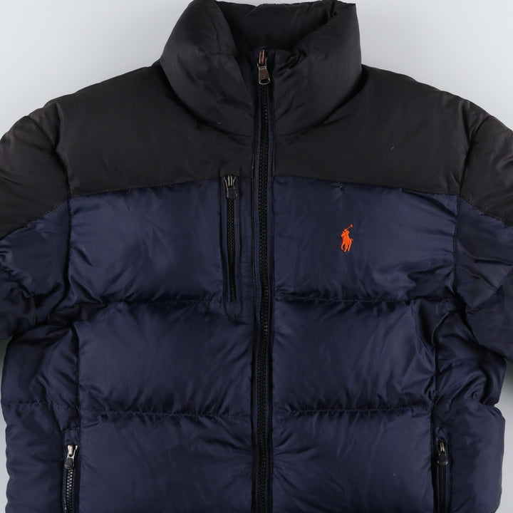 Ralph Lauren POLO by Ralph Lauren 250 Fill Power Ripstop Down Jacket, Men's Size Medium polyester navy blue type Vintage Second Hand