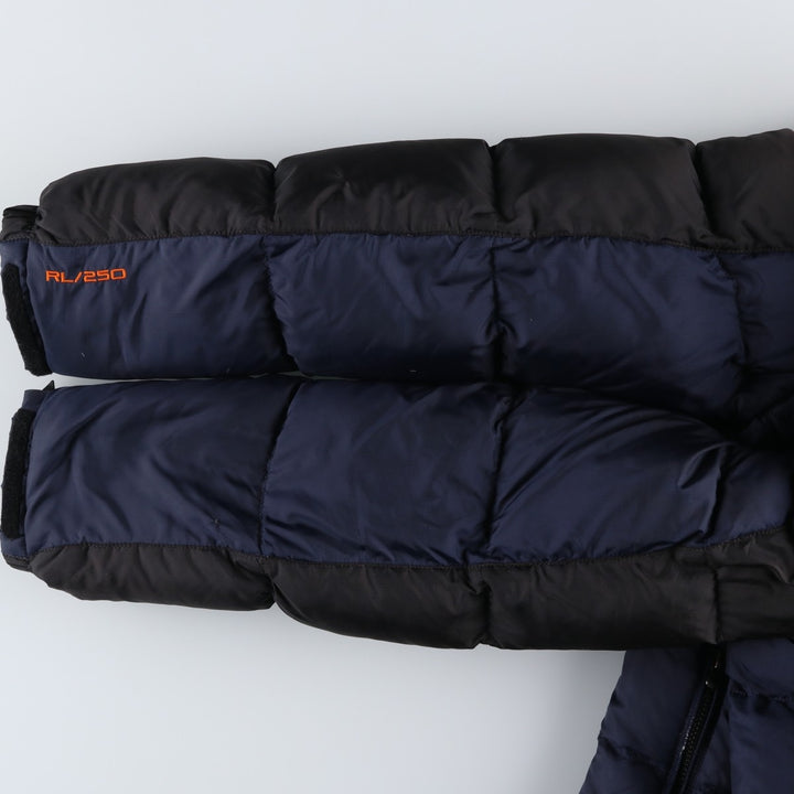 Ralph Lauren POLO by Ralph Lauren 250 Fill Power Ripstop Down Jacket, Men's Size Medium polyester navy blue type Vintage Second Hand