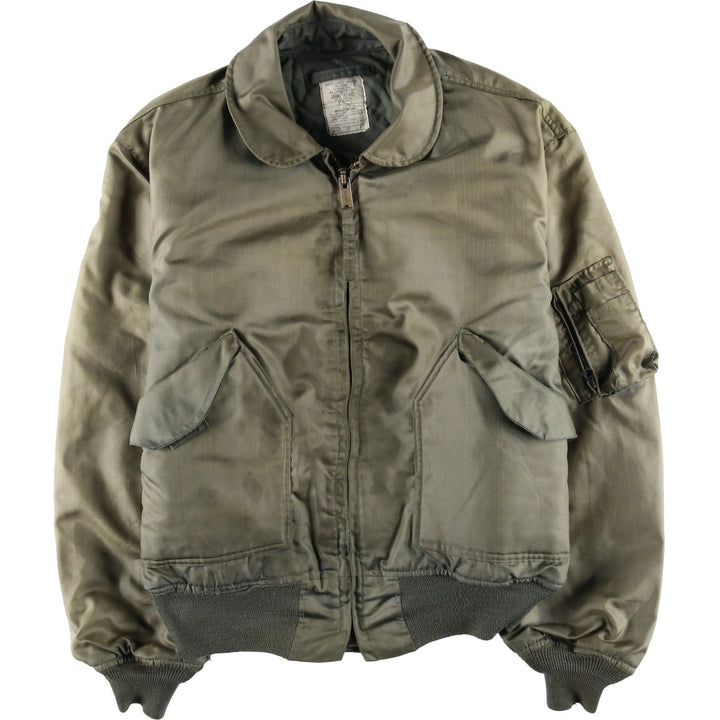 80's US military actual product CWU-45 Aromatic polyamide Khaki type Vintage Second Hand