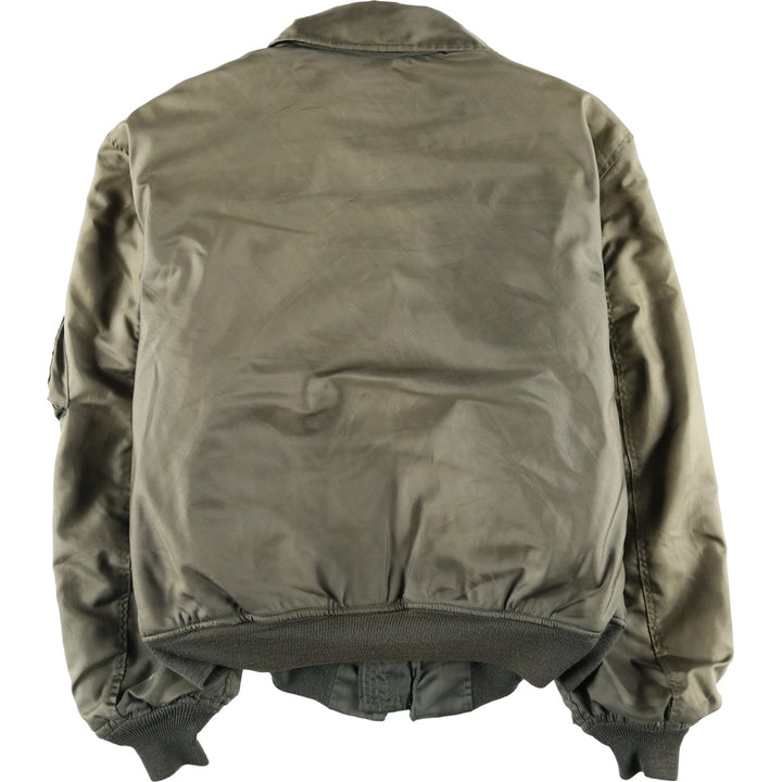 80's US military actual product CWU-45 Aromatic polyamide Khaki type Vintage Second Hand