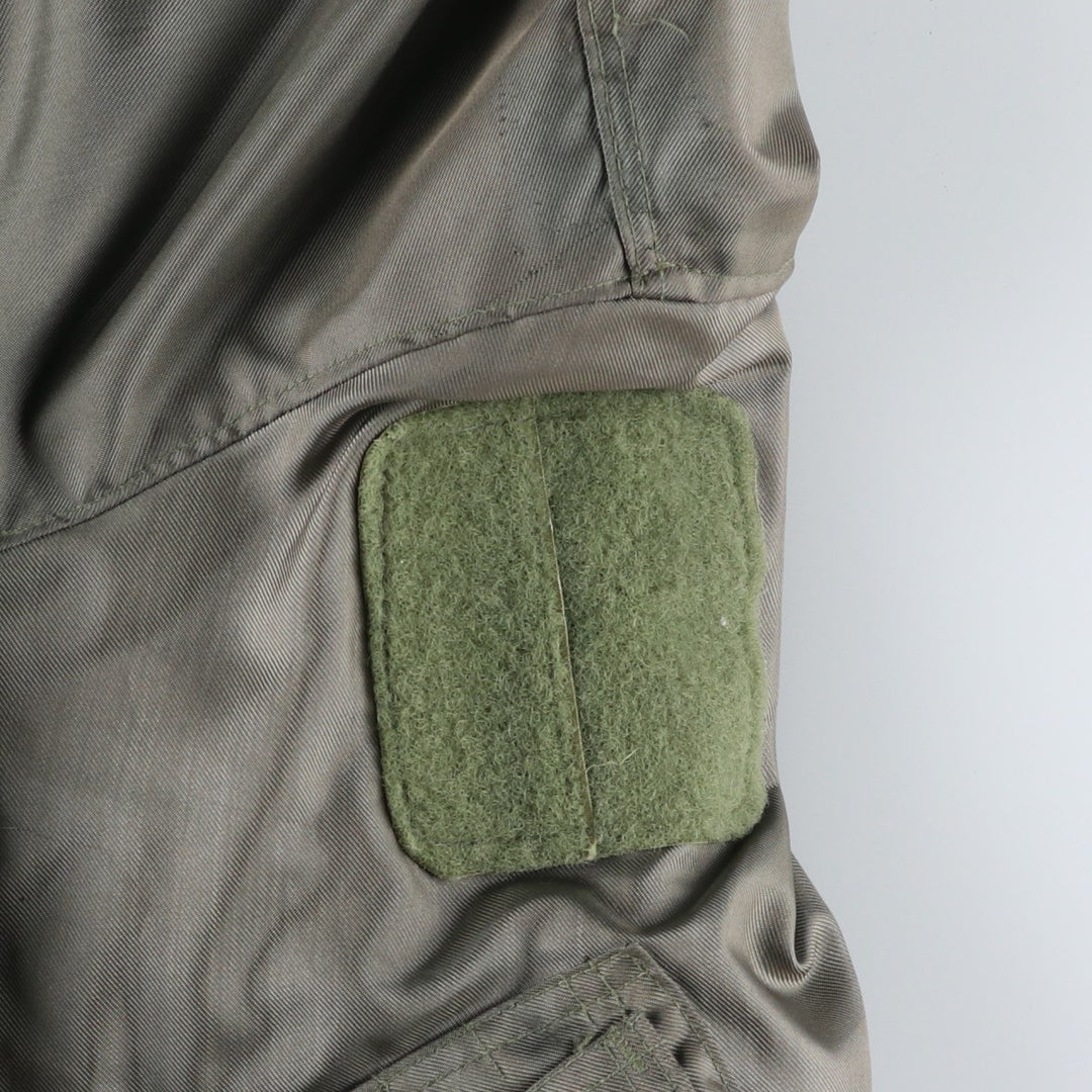 1980'S US Military CWU-45P Padded Military Flight Jacket, Made in USA, Large, Men's Size L, Vintage Aromatic polyamide Khaki type Vintage Second Hand
