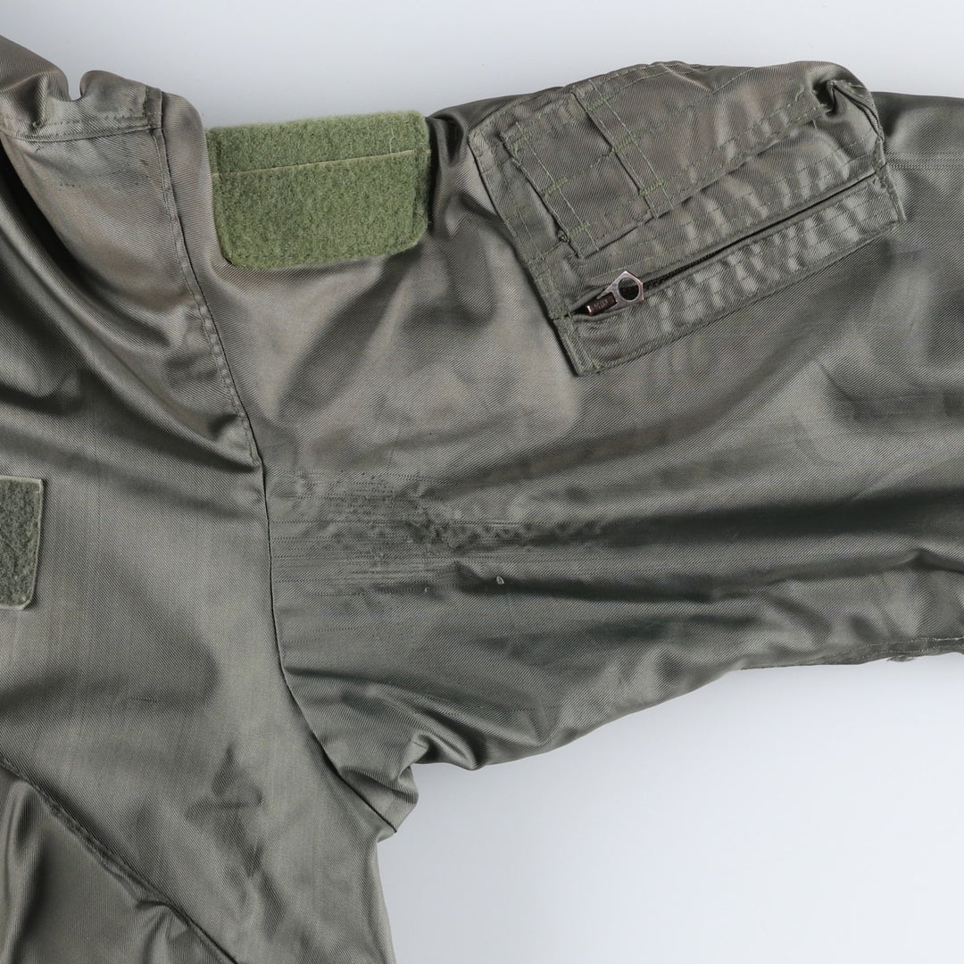 1980'S US Military CWU-45P Padded Military Flight Jacket, Made in USA, Large, Men's Size L, Vintage Aromatic polyamide Khaki type Vintage Second Hand