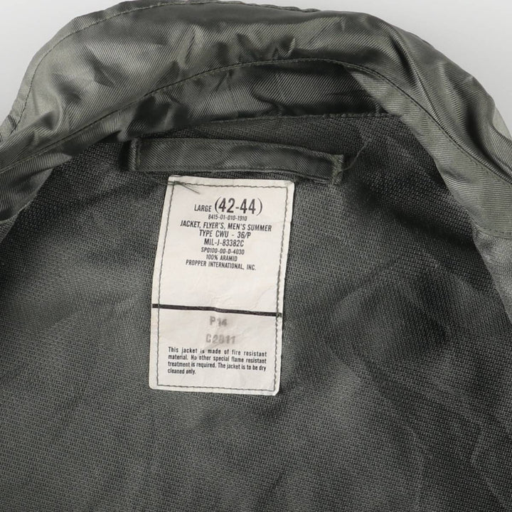 00's US military actual product CWU-36 Aramid Khaki type Vintage Second Hand